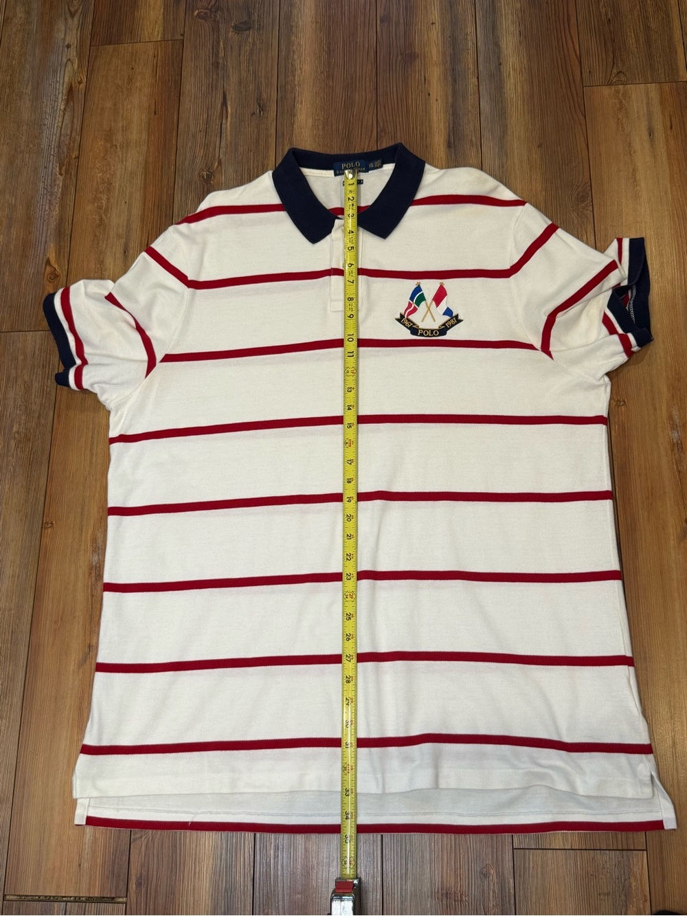 Polo Ralph Lauren Anniversary Striped Rare Classic Fit Size XXL (flaws) - Picture 5 of 10